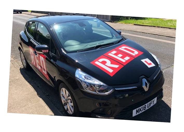 Phils RED Driving School black lesson car